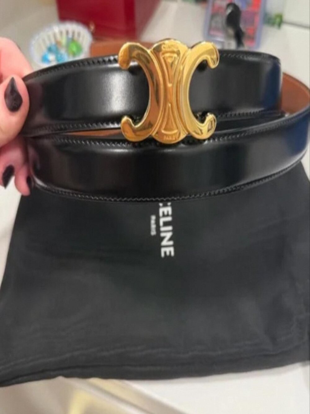 CELINE Double-sided belt - Picture 2 of 7
